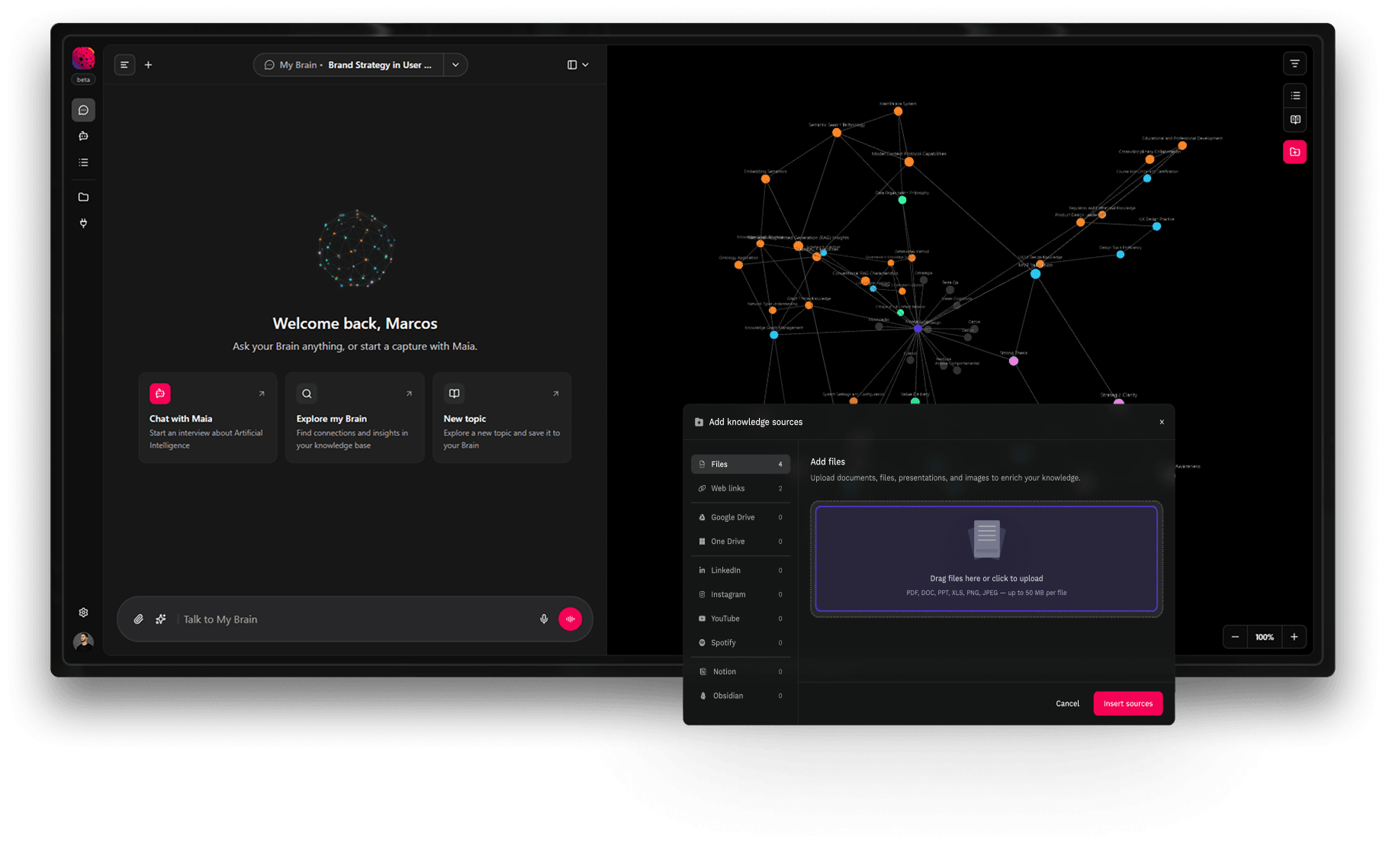 MyBrain app preview